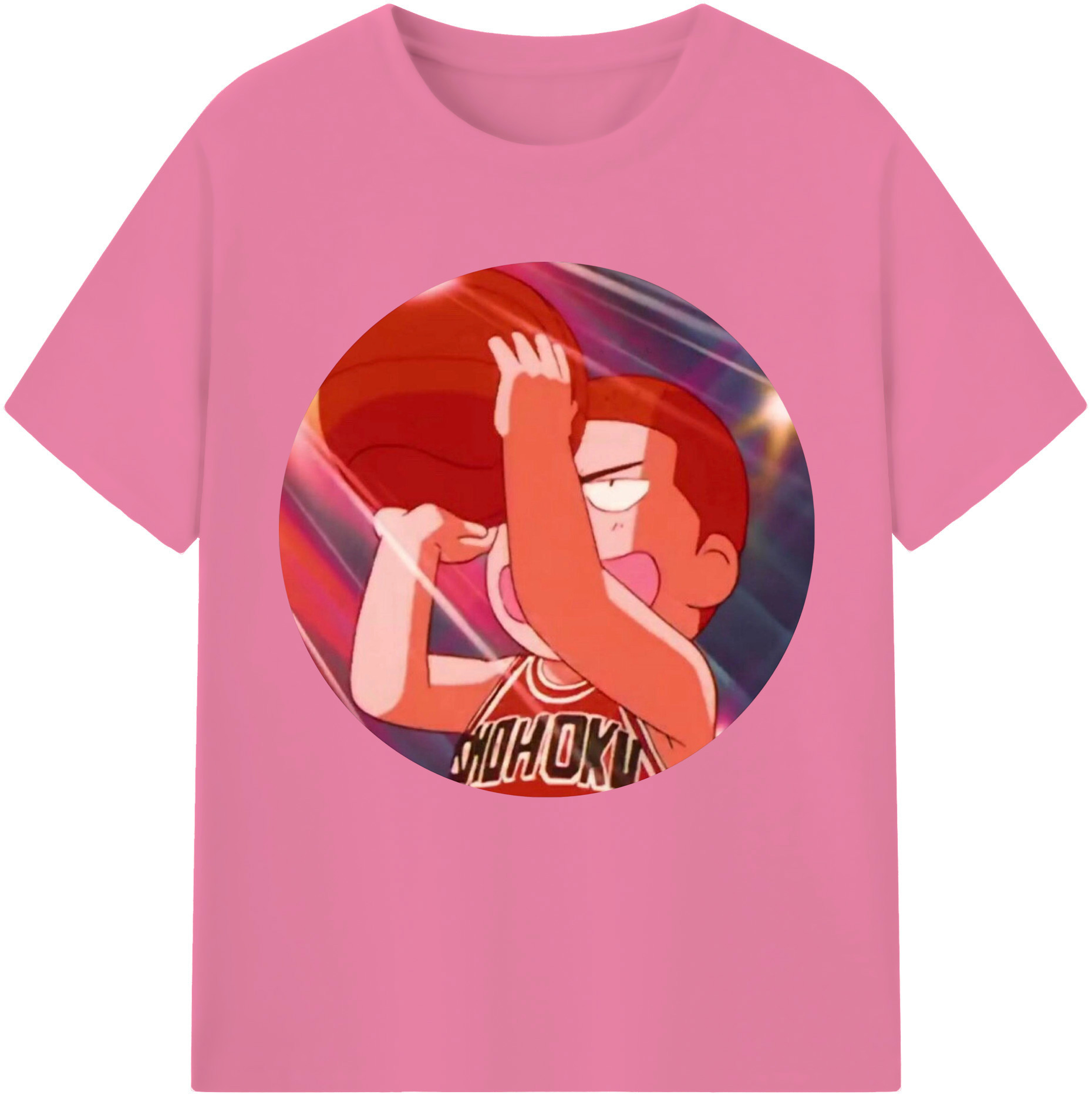 SLAM DUNK／スラムダンク 綿100％半袖Tシャツ（フロントプリント）